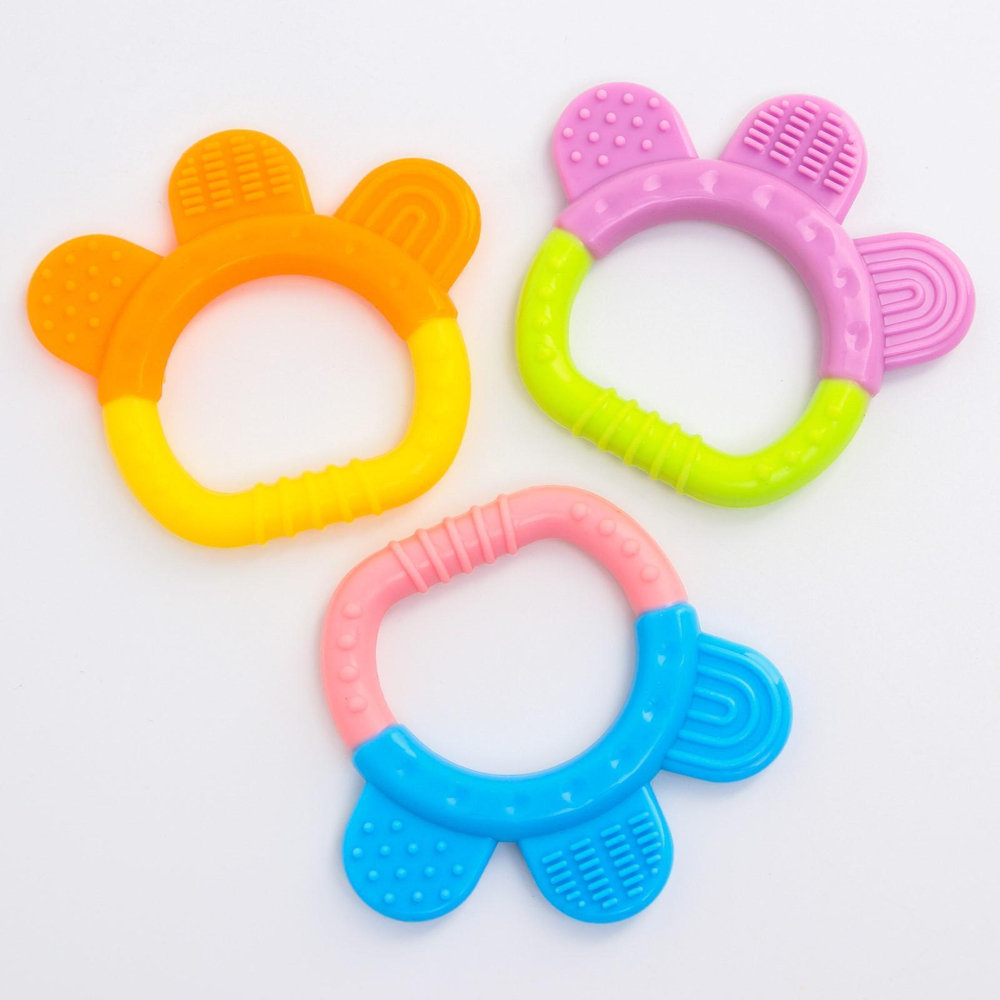 719574 Прорезыватель силиконовый «Карапуз», цвет МИКС