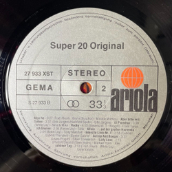 Винтажная виниловая пластинка LP Сборник Эстрады Super 20 Original (Germany 1976)