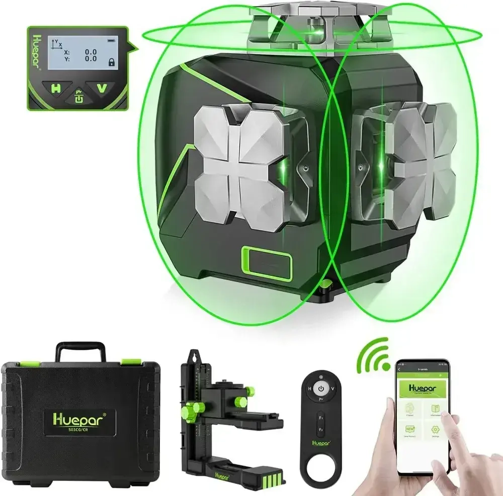 Лазерный уровень Huepar S03CG 360