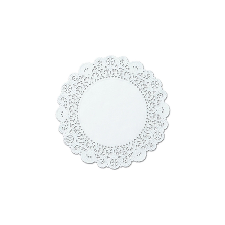 Бумажные ажурные салфетки круглые