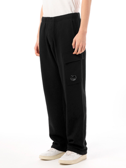 Брюки C.P. Company Diagonal Raised Fleece Cargo Lens Black