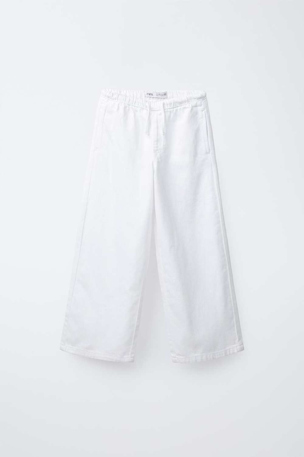 Джинсы wide leg со шнурками