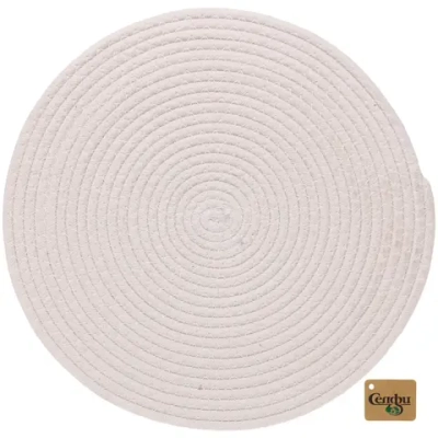 Салфетка на стол 37см «Амели» плетеная молочная