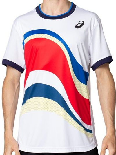 Мужская теннисная футболка Asics Match M GPX Tee - brilliant white
