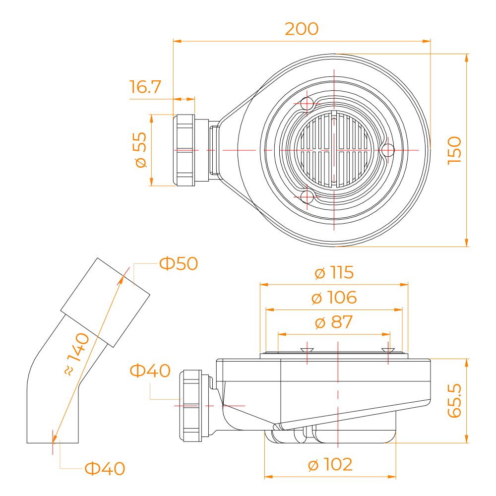 Сифон Stone S-2 Хром