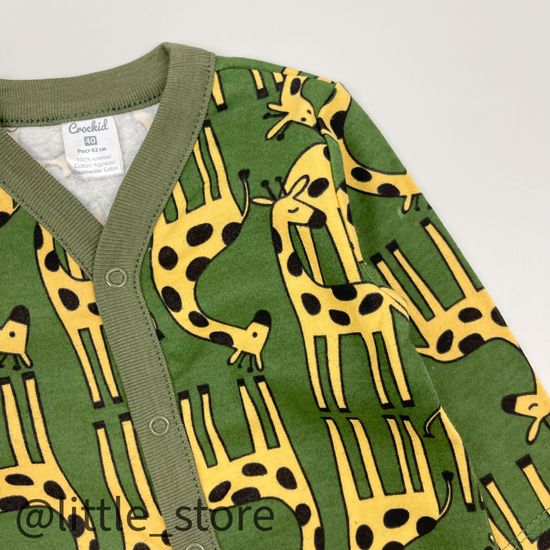 Слип хлопковый "Веселые жирафы" принт