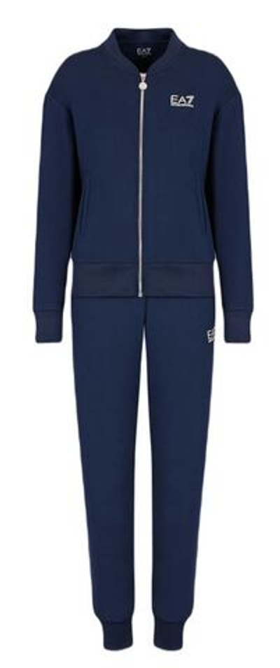 Женский теннисный костюм EA7 Woman Jersey Tracksuit - Blue