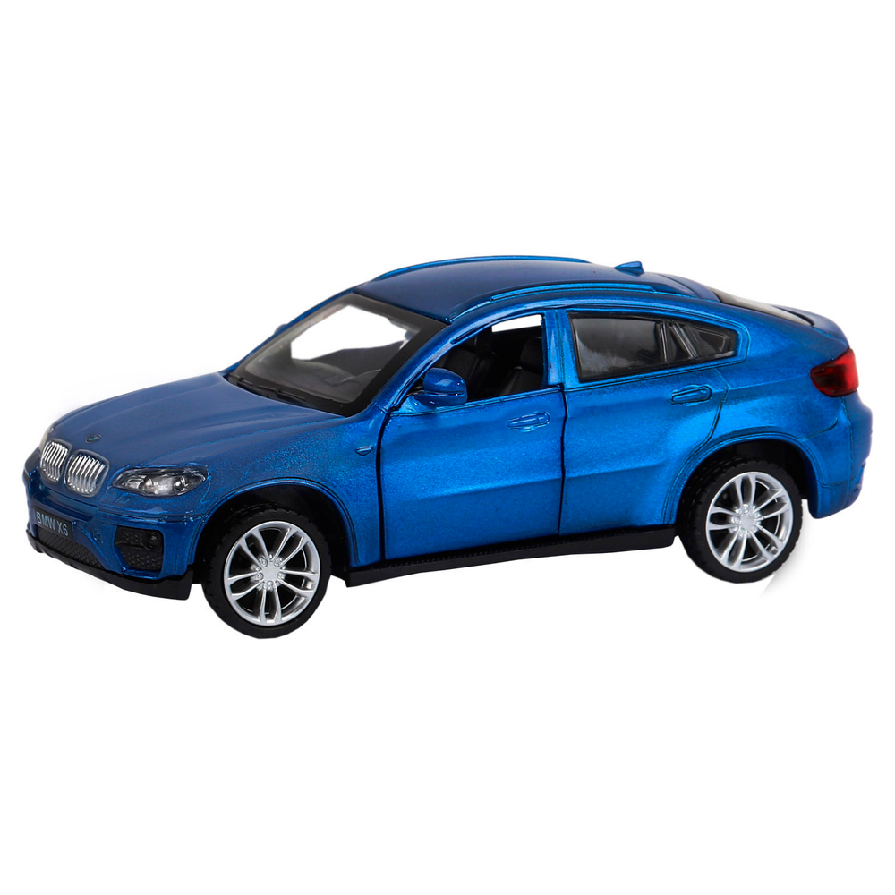 Модель 1:43 BMW X6,синий, откр. двери, инерция