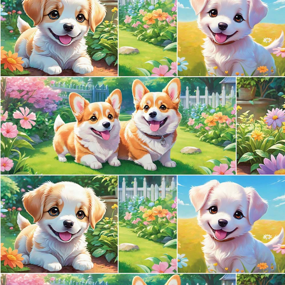 Бумага В листах 10 шт "Цветы и листья" 70 х 70 см (Микс)