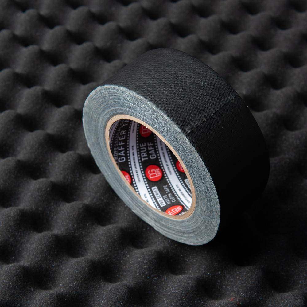 Профессиональный тейп 120mesh @trueGAFF 50мм/25м - Черный /на тканевой основе для киносъемок и сцен тип Gaffer Pro tape /