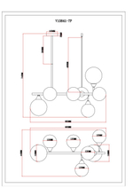 Светильник подвесной Moderli V10841-7P Molecule