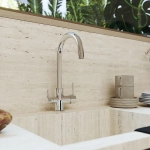 Смеситель для мойки Aqueduto ASSISTENTE с каналом под фильтр, хром