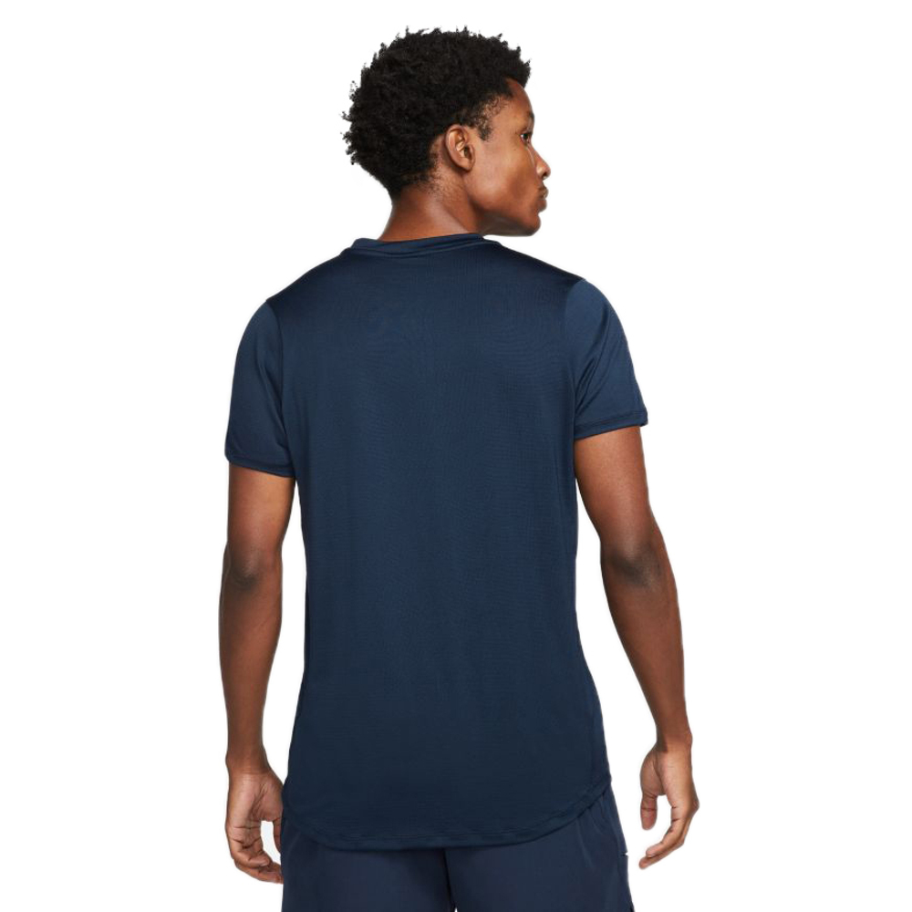 Мужское теннисное поло Nike Men's Court Dri-Fit Advantage Polo - obsidian/white