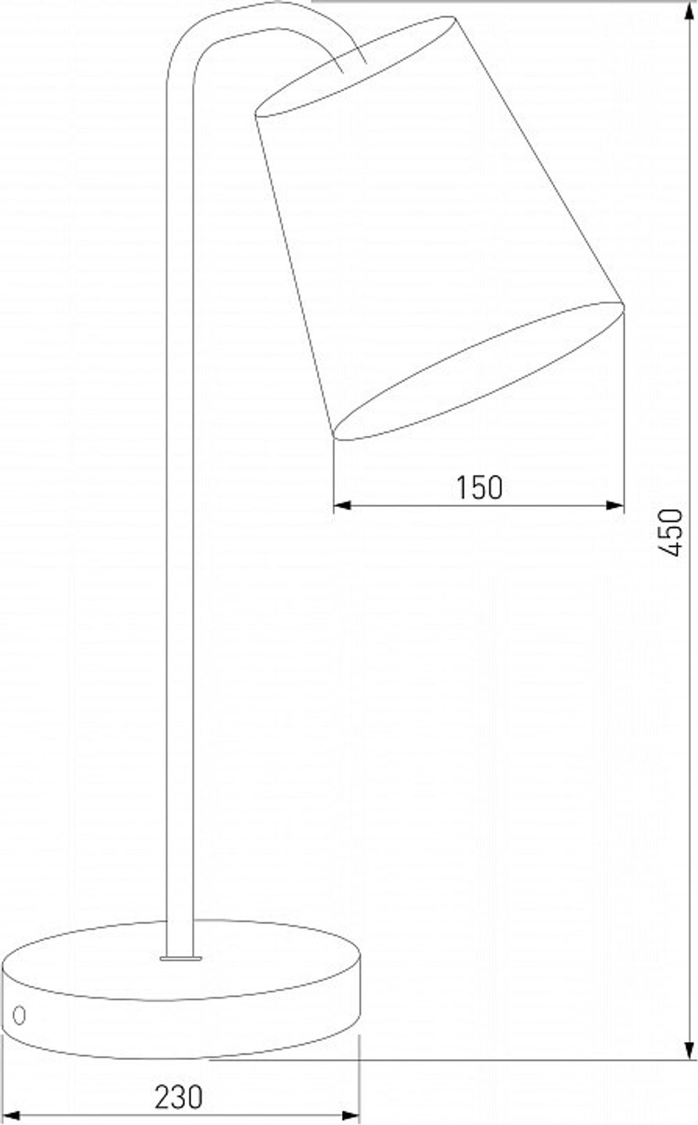 Настольная лампа декоративная Eurosvet Montero 01134/1 черный