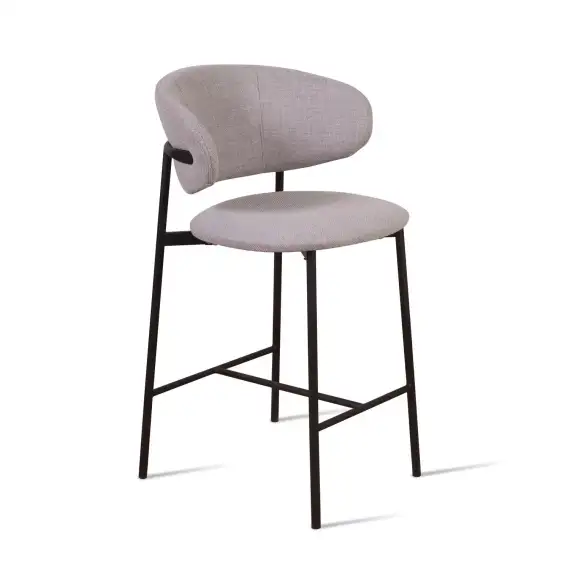 Полубарный стул Adele, серая рогожка