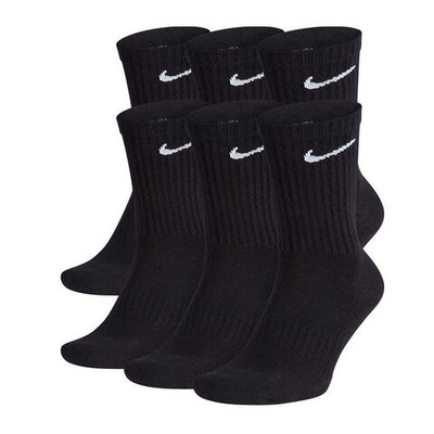 Теннисные носки Nike Everyday Cotton Cushioned Crew 6P - Black
