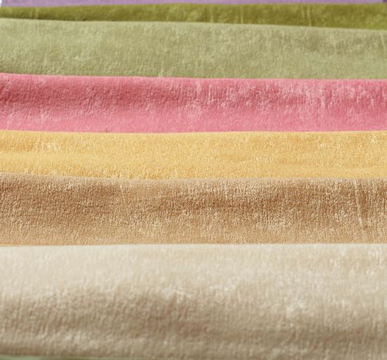 Длинные шторы. Suede (золото).  Имитация замши