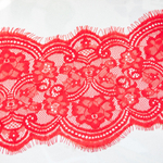 Кружево реснички , 165 мм, 9м(1шт*3м), цв красный