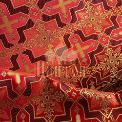 Парча "Православный" красная