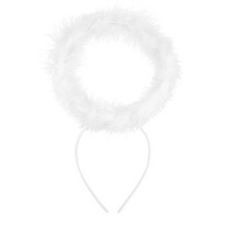 Ободок Ангел Белый