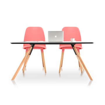 Обеденный стол Arne 160х90 см меламин белый