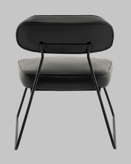 Лаунж-кресло Take, чёрная экокожа