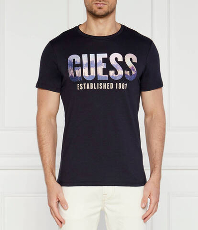 Футболка CITY OF PALMS GUESS - темно-синий (M4YI83 K9RM1)