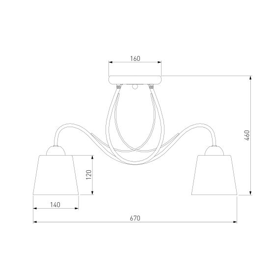 70062/5 / потолочный светильник /   белый