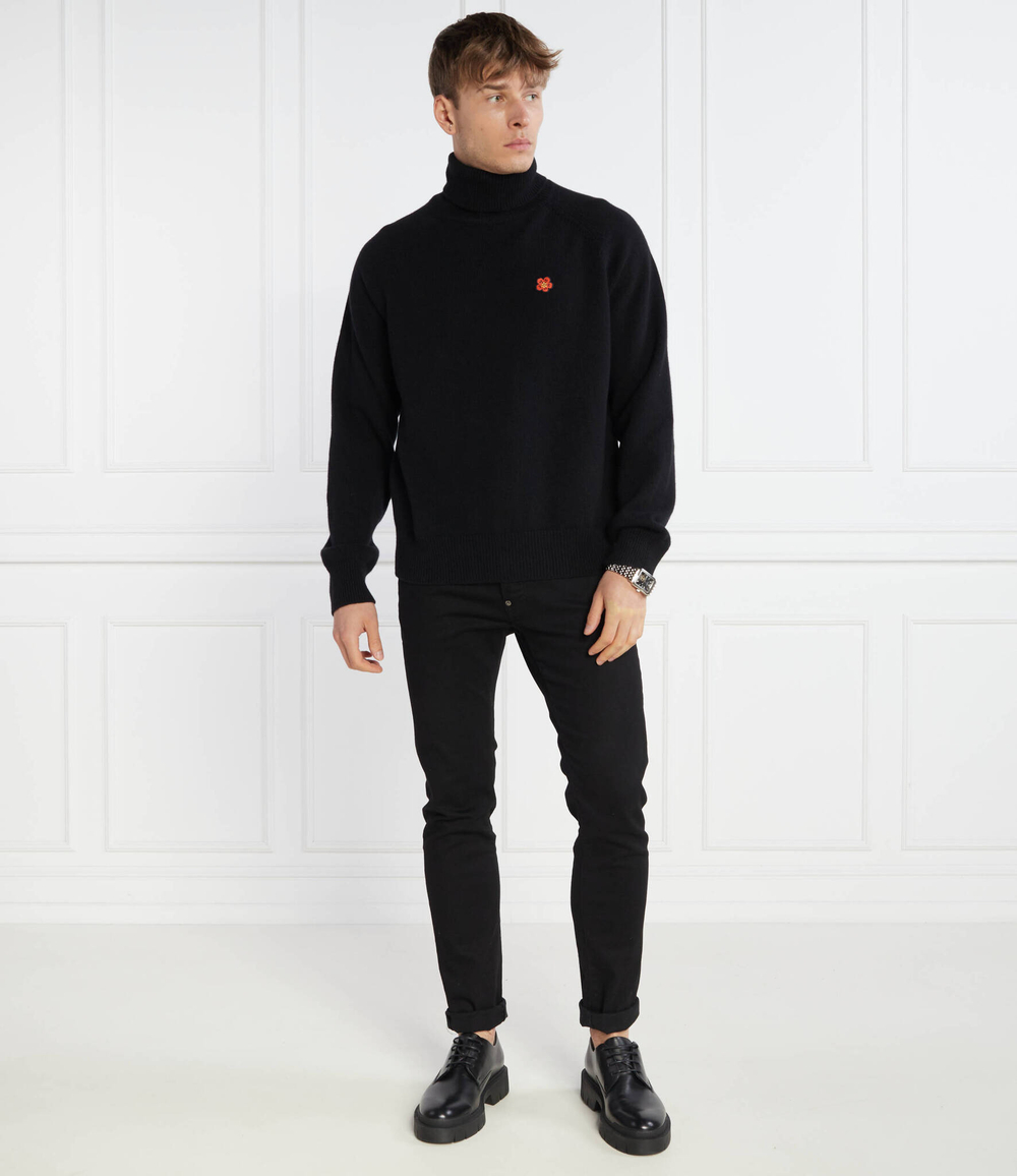 Хлопковый гольф Kenzo - черный(FD65PU4283LC)