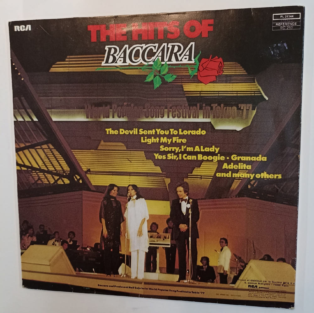 Baccara The Hits Of Baccara (Germany)