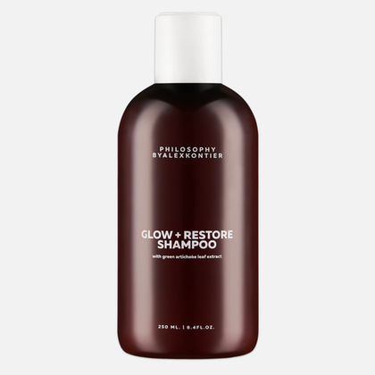 PHILOSOPHY BY ALEX KONTIER  GLOW+RESTORE SHAMPOO Шампунь для блеска и реконструкции волос, 250 мл