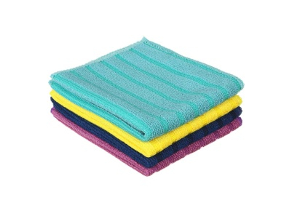 Набор салфеток из микрофибры для сильных загрязнений 25*30см (2шт/уп) 4 цвета VETTA
