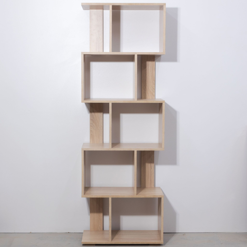 Стеллаж напольный Фаллет 5 полок 60х30х177 см, дуб сонома