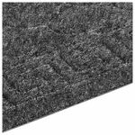 Коврик придверный 40х60 см, СЕРЫЙ, грязезащитный, 430 г/м2, фактурный рисунок ЧЕШУЙКИ, ЛЮБАША, 701058