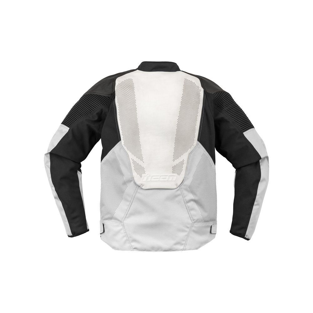 Overlord 3 Leather Jacket / Бело-черный