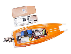 Радиоуправляемый катер Feilun FT016 Racing Boat orange RTR 2.4G - FT016