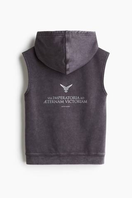 H&M Move x Zlatan Спортивная толстовка без рукавов с капюшоном, серый