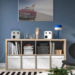 IKEA VAPPEBY  (ИКЕА ВАППЕБЙ)  -  Колонки Bluetooth, белые/2 шт gen 3, 20x20 см