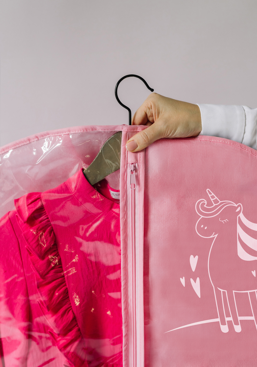 Детский чехол с окном 80х50. Единорог