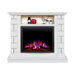 Электрокамин RealFlame Edward WT молочный с очагом Saphir 25,5
