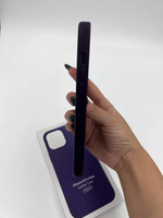 Кожаный чехол Leather Case iPhone 12 Pro Max, Dark Cherry