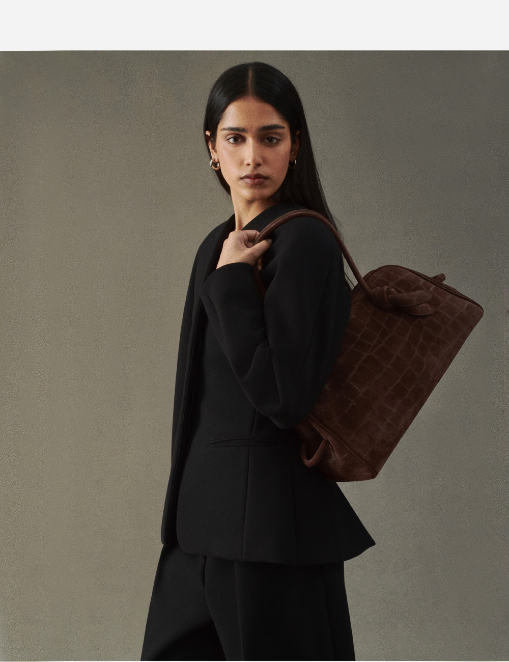 Jacquemus The Turismo Soft Bowling bag "Dark Brown"