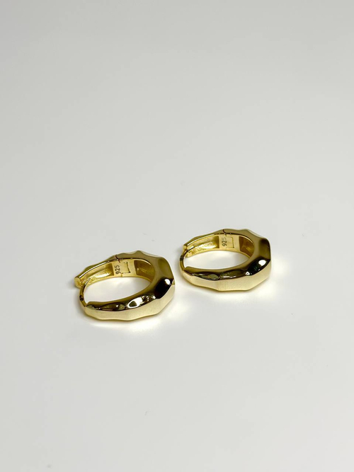 Серьги "Битые" в золочении