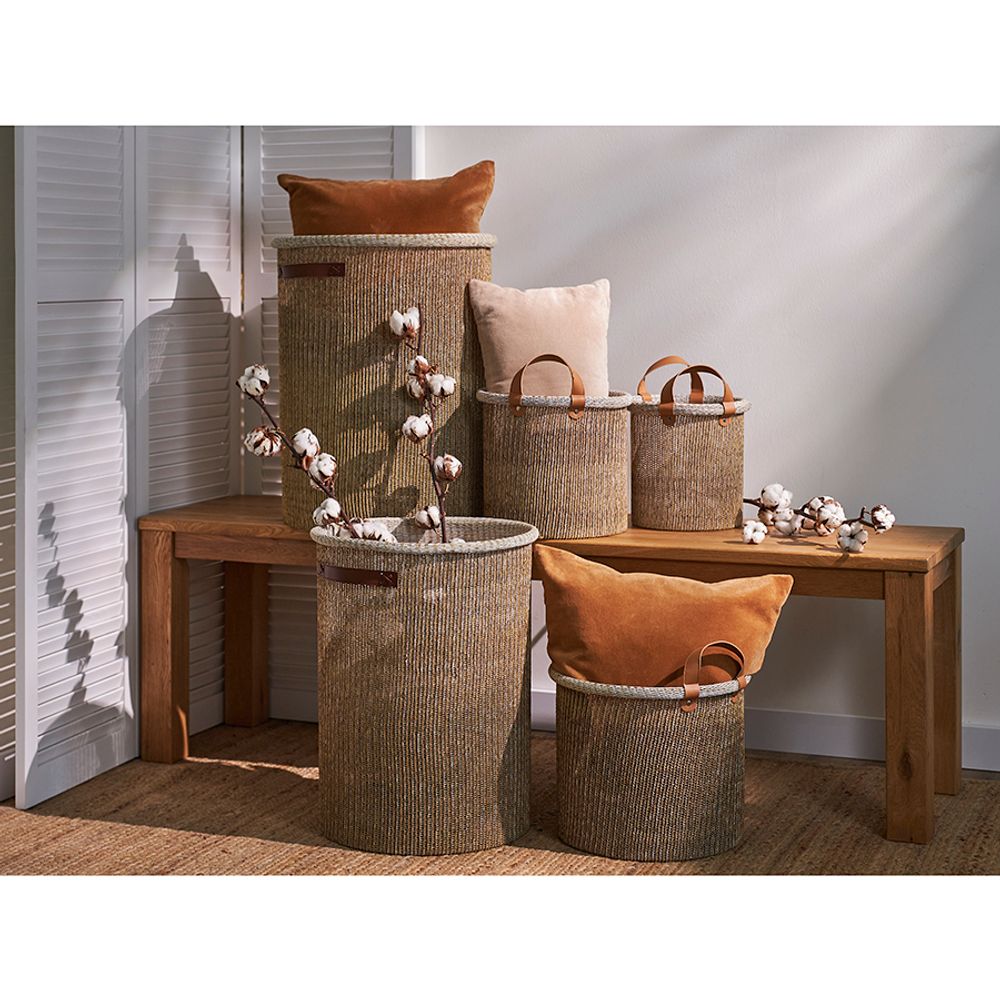 Корзина для хранения Sustainable collection, Ø27х25 см, бежевая