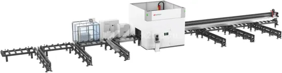 Лазерный труборез HGTECH для 3D-резки сверхтяжёлых профильных труб