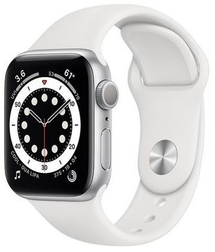 Часы Apple Watch Series 6 GPS 40mm Aluminum Case with Sport Band White (белый)