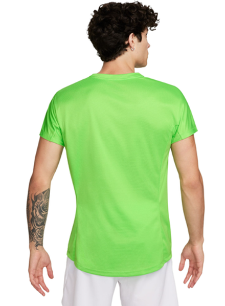 Мужская теннисная футболка Nike Rafa Challenger Dri-Fit Tennis Top - action green/light lemon twist/white