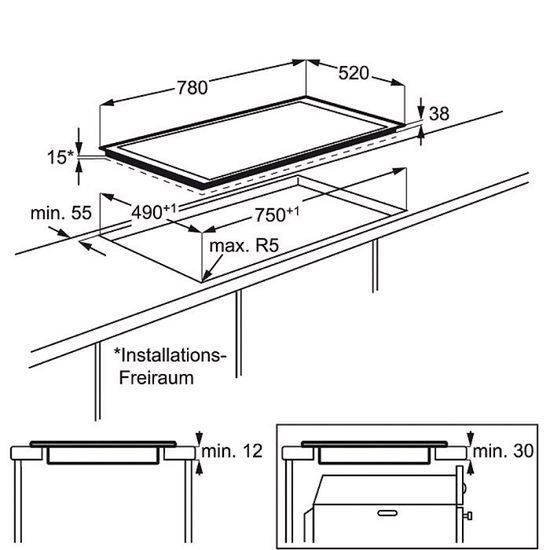 Электрическая варочная панель AEG HK 585408 FB