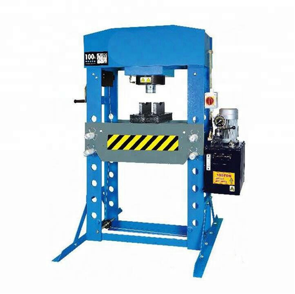 Пресс гидравлический 100 тонн, напольный, электропривод, цвет синий RAL 5005 ROSSVIK