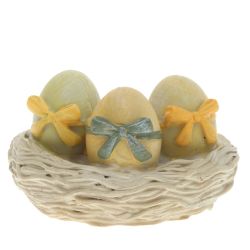 GAEM Фигурка декоративная "Яйца в гнезде", L9 W6 H6 см